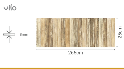 Lambriu PVC Vilo Motivo, Lemn Maro Vintage [2]