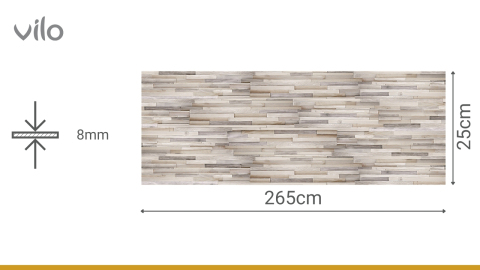 Lambriu PVC Vilo Motivo, Lemn Multicolor [5]