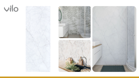 Lambriu PVC Vilo Motivo, Marmură Albă Carrara [1]