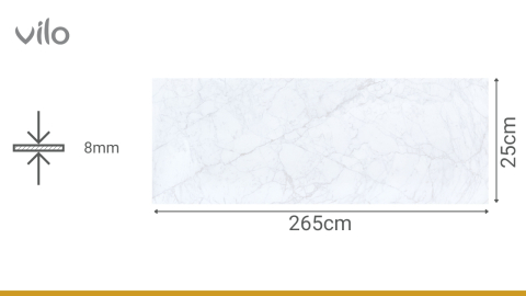 Lambriu PVC Vilo Motivo, Marmură Albă Carrara [2]