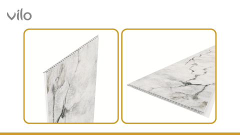 Lambriu PVC Vilo Motivo, Marmură Albă Carrara [6]