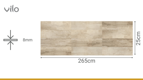 Lambriu PVC Vilo Motivo, Marmură Maro [3]