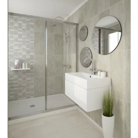Lambriuri PVC - Lambriu PVC Vilo Motivo, Mozaic Marmură Albă