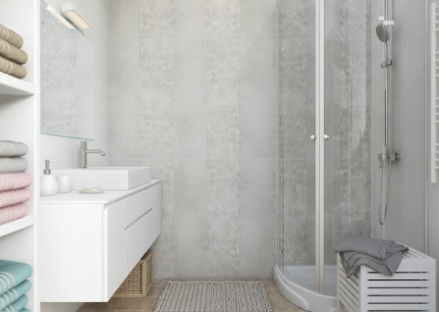 Lambriuri PVC - Lambriu PVC Vilo Motivo, Concrete Forest