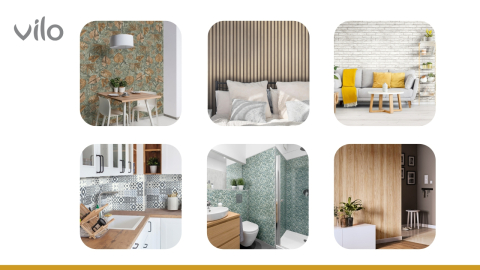 Lambriu PVC Vilo Motivo, Concrete Forest [4]