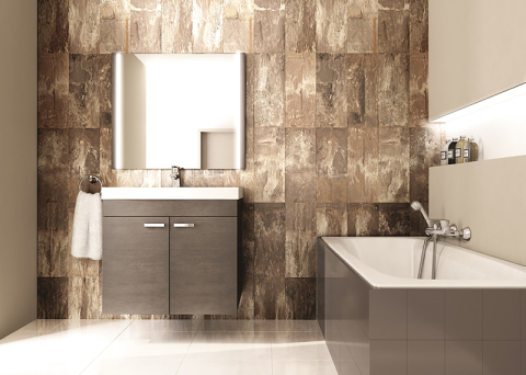Lambriuri PVC - Lambriu PVC Vilo Motivo, Ruginiu