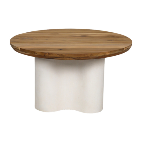 Mobilier - Masă de cafea Gabwa, Diametru 800 x Înălțime 440 mm, Bază finisaj mat