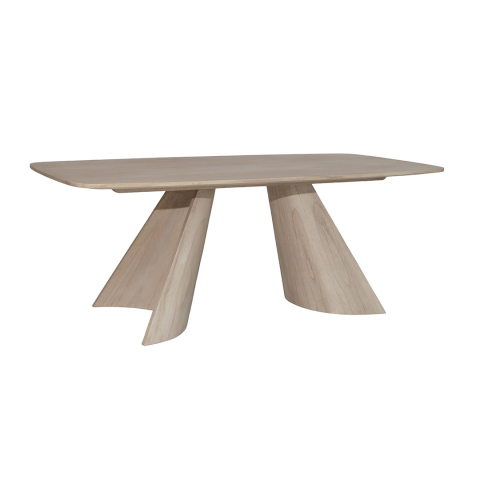 Mese dining - Masă dining Rukabit, 2000 x 1000 x 760 mm, Aspect antichizat cu tratament special 4 straturi anti-pete