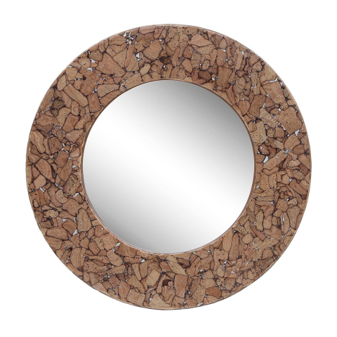 Oglinzi - Oglindă Jomla, 600 mm, Elemente decorative din plută naturală (Corkwood)