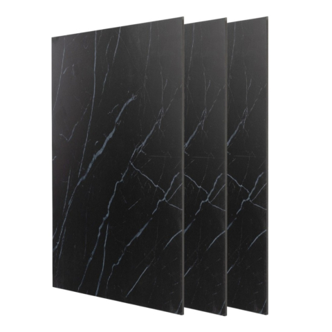 Panouri Cristal Carbon - Pachet 3 plăci cristal carbon, D6642, 1220 x 890 x 5 mm, Negru, Mat