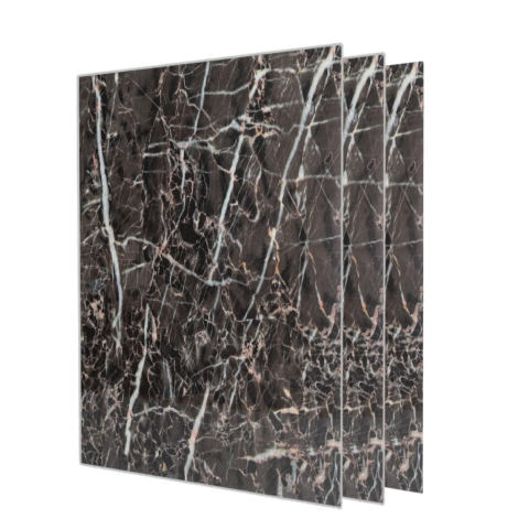 Panouri Decorative - Pachet 3 plăci Highlight UV rezistente la decolorare, D6512, 1220 x 920 x 2.8mm, Negru