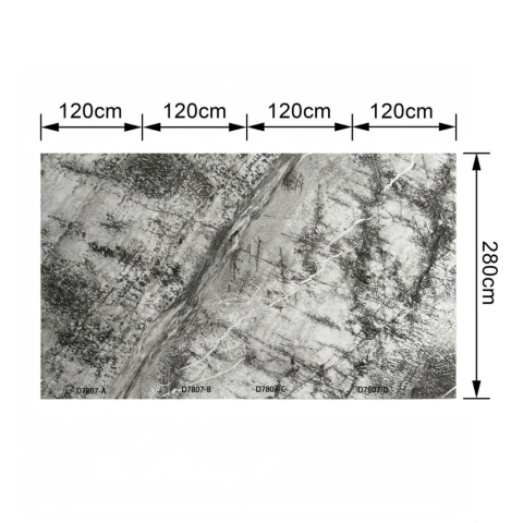 Pachet 4 plăci SPC decorativ pentru perete, D7807, finisaj Lucios, 2800 x 1200 x 8.6 mm [2]