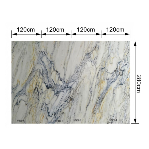 Pachet 4 plăci SPC decorativ pentru perete, D7809, finisaj Lucios, 2800 x 1200 x 8.6 mm [2]