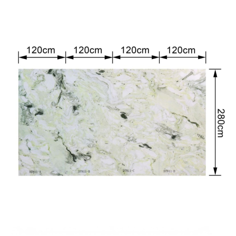 Pachet 4 plăci SPC decorativ pentru perete, D7811, finisaj Lucios, 2800 x 1200 x 8.6 mm [2]