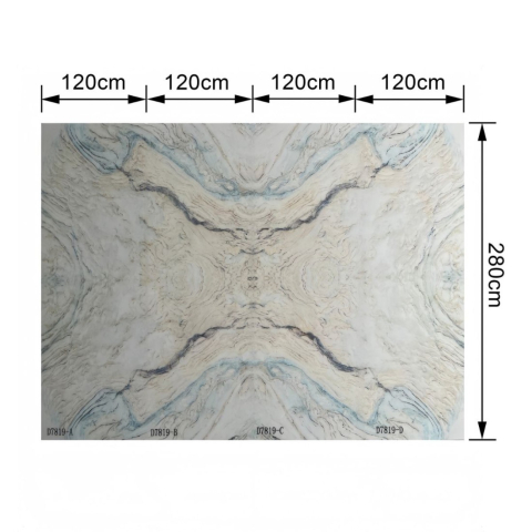 Pachet 4 plăci SPC decorativ pentru perete, D7819, finisaj Lucios, 2800 x 1200 x 8.6 mm [2]