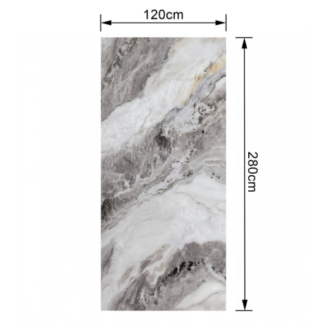 Pachet 4 plăci SPC decorativ pentru perete, D7867, finisaj Lucios, 2800 x 1200 x 8 mm [2]