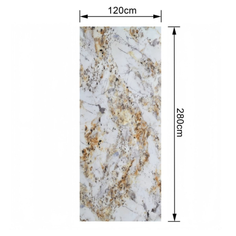 Pachet 4 plăci SPC decorativ pentru perete, D7868, finisaj Lucios, 2800 x 1200 x 8 mm [2]