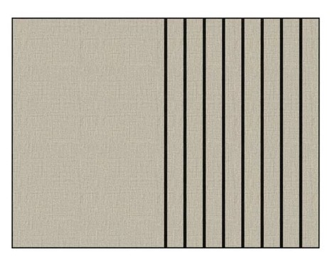 Panou acustic 3D din PET și PVC, 800 x 600 x 9 mm, Șampanie cu dungi [2]