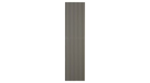 Panou acustic lamelar din MDF pe fetru, 2400 x 600 x 21 mm, Gri [6]