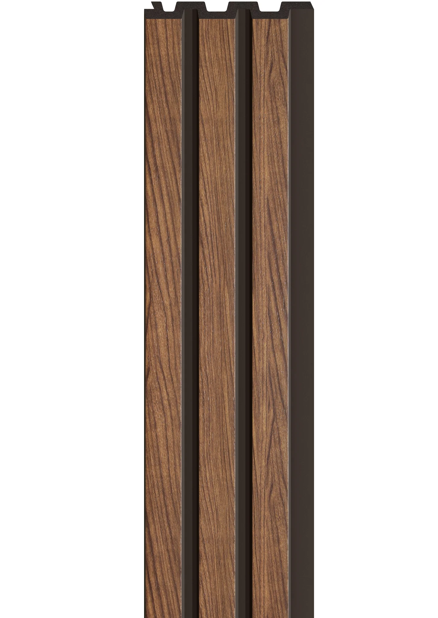 Panou decorativ 3D interior VOX Linerio, decor Mocca - 5,17 mp/cutie (16 bucăți), 2650×122×12 mm, Polistiren Extrudat XPS [1]