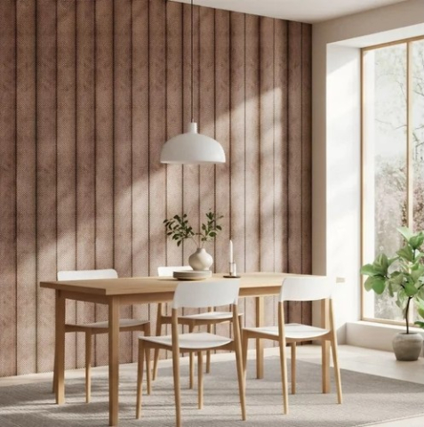 Panouri Decorative - Panou decorativ de perete Deluxe din polistiren, 2950 x 315 x 7 mm, decor Nuc