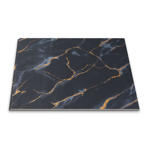 Panou decorativ, lamelar, polimer rigid, D7608, 270x30.5x0.45cm, Negru [1]
