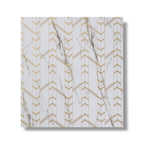 Panouri Decorative - Panou decorativ, lamelar, polimer rigid, D7620, 270x30.5x0.45cm, Alb