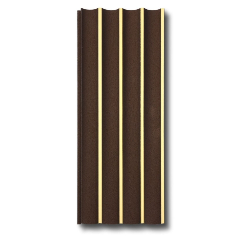 Panouri Decorative - Panou decorativ, lamelar, polimer rigid, D7628, 270x12x1cm, Maro ciocolatiu