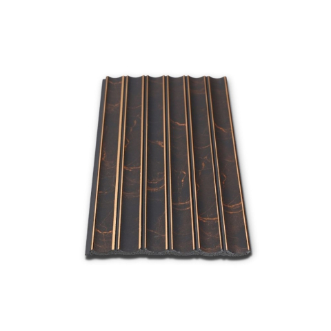 Panou decorativ, lamelar, polimer rigid, D7632, 270x12x0.55cm, Negru Bronz [1]