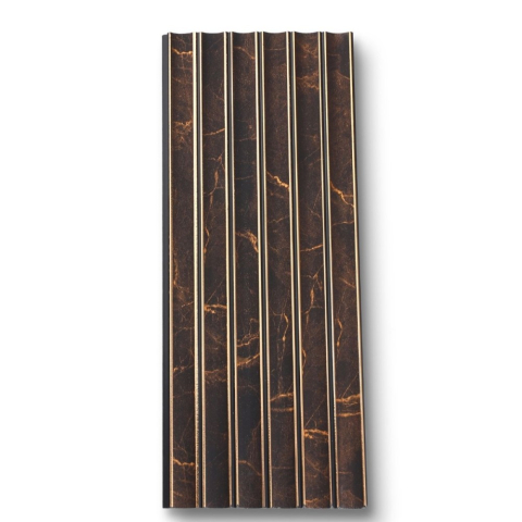 Panouri Decorative - Panou decorativ, lamelar, polimer rigid, D7632, 270x12x0.55cm, Negru Bronz