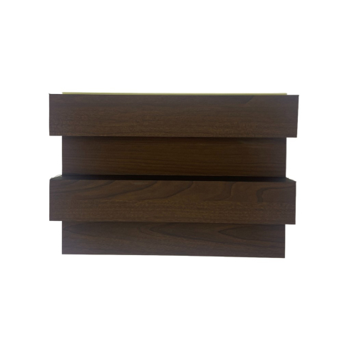 Panou decorativ lamelar WPC, montaj rapid, rezistenta ridicata, D7515, 260x21.4x6cm, nuc inchis [2]