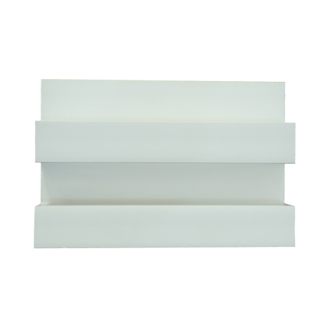 Panou decorativ lamelar WPC, montaj rapid, rezistenta ridicata, D7517, 260x21.4x6cm, alb [1]