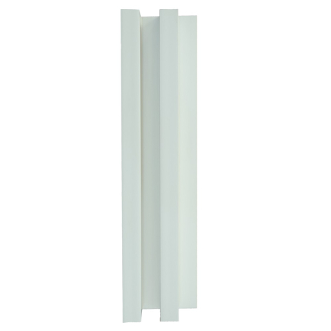 Panouri Decorative - Panou decorativ lamelar WPC, montaj rapid, rezistenta ridicata, D7517, 260x21.4x6cm, alb