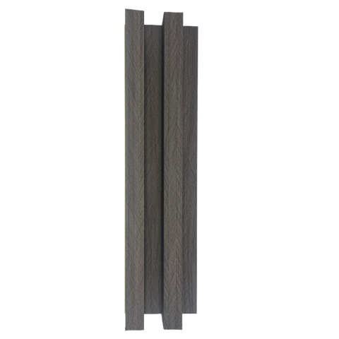 Panouri Decorative - Panou decorativ lamelar WPC, montaj rapid, rezistenta ridicata, D7518, 260x21.4x6cm, gri
