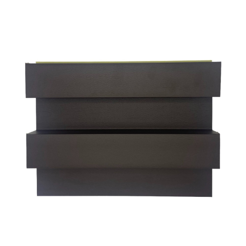 Panou decorativ lamelar WPC, montaj rapid, rezistenta ridicata, D7519, 260x21.4x6cm, maro [2]