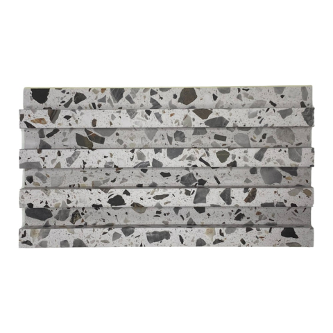 Panou decorativ lamelar WPC, montaj rapid, rezistenta ridicata, D7532, 260x16.8x2.3cm, alb [2]