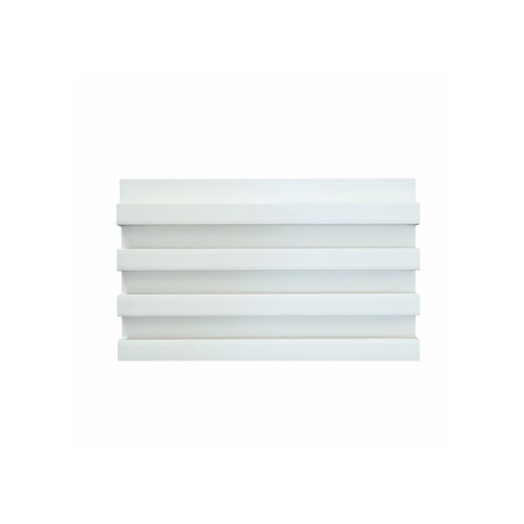 Panou decorativ lamelar WPC, montaj rapid, rezistenta ridicata, D7534, 260x16.8x2.3cm, alb [2]