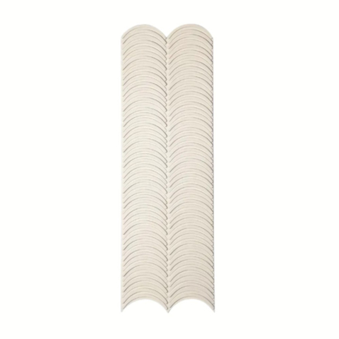 Panouri Decorative Exterior - Panou decorativ PU 3D D7568, efect piatra ondulata, ultrausor 0.9 kg, 1230x370x35 mm, interior-exterior, Bej