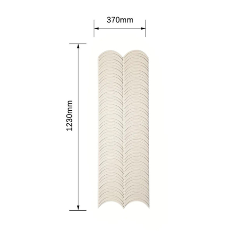 Panou decorativ PU 3D D7568, efect piatra ondulata, ultrausor 0.9 kg, 1230x370x35 mm, interior-exterior, Bej [1]