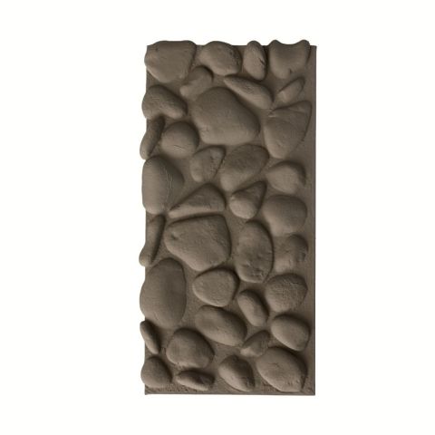 Panouri Decorative Exterior - Panou decorativ PU 3D D7577, efect piatra naturala, ultrausor 1.62 kg, 1200x600x57 mm, interior-exterior, Maro deschis