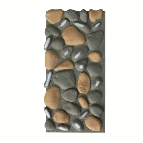 Panouri Decorative Exterior - Panou decorativ PU 3D D7581, efect piatra naturala, ultrausor 1.76 kg, 1200x600x57 mm, interior-exterior, Multicolor