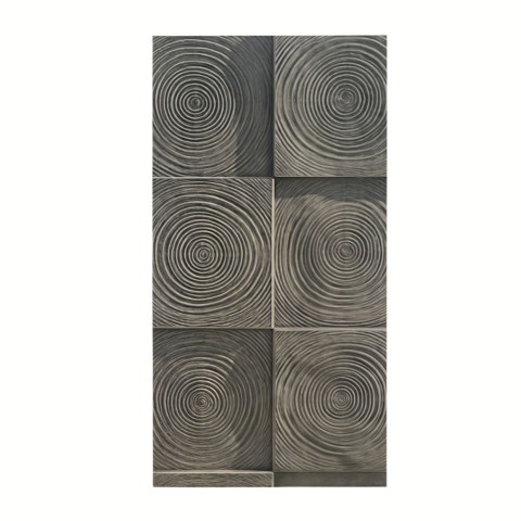 Panouri Decorative Exterior - Panou decorativ PU 3D D7588, imitatie lemn, ultrausor 1.48 kg, 1200x600x20 mm, interior-exterior, Gri