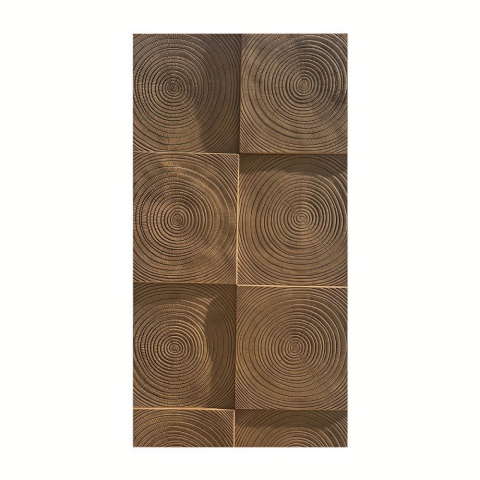 Panouri Decorative Exterior - Panou decorativ PU 3D D7589, imitatie lemn, ultrausor 1.48 kg, 1200x600x20 mm, interior-exterior, Maro
