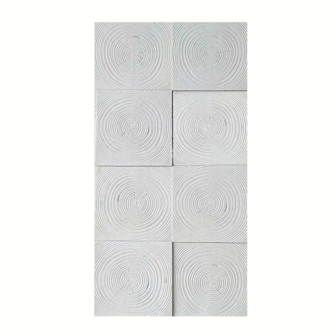 Panouri Decorative Exterior - Panou decorativ PU 3D D7591, imitatie lemn, ultrausor 1.1 kg, 1200x600x20 mm, interior-exterior, Alb