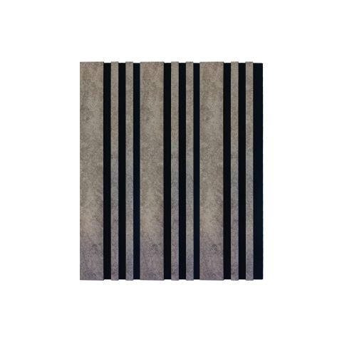 Panou riflaj decorativ lemn decor gri marmorat, 2800×130×12 mm [1]