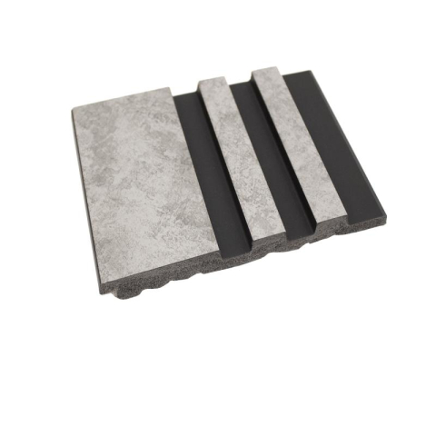 Panou riflaj decorativ lemn decor gri marmorat, 2800×130×12 mm [2]