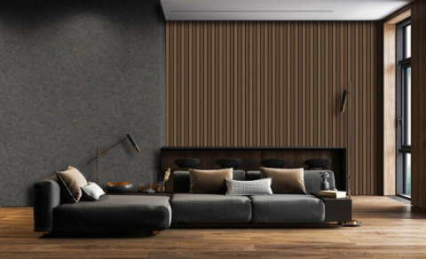 Riflaje Decorative - Panou riflaj decorativ lemn decor Nuc, 2800×120×12 mm