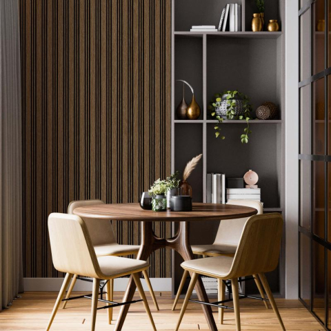 Riflaje Decorative - Panou riflaj decorativ lemn decor Stejar, 2800×130×12 mm