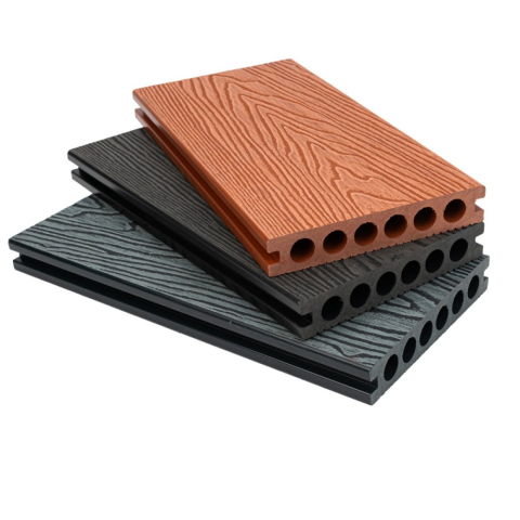 Pardoseala WPC Terasa D7489, antiderapanta, rezistenta UV si inghet, clasa trafic 23, 2800x140x23 mm, Cenusiu [2]