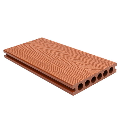 Pardoseala WPC - Pardoseala WPC Terasa D6483, antiderapanta, rezistenta UV si inghet, clasa trafic 23, 2900x140x25 mm, Caramiziu